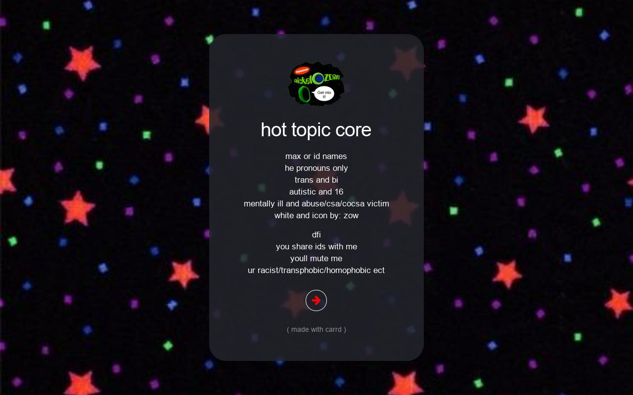 Carrd profile picture for @myspace
